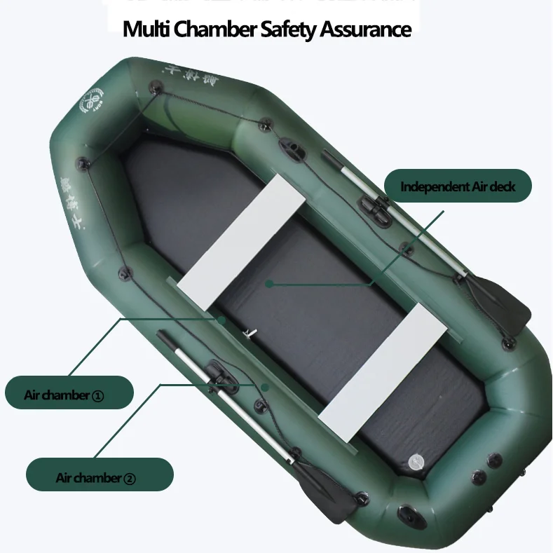Kayak memancing hijau 1.75 ~ 3 - Fishing Boat Inflatable ulasan dan harga