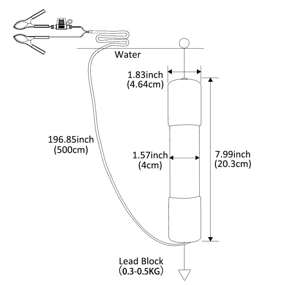 Lampu Pancing Bawah Air 30W Ba - Fishing Boat Navigation Light ulasan dan harga
